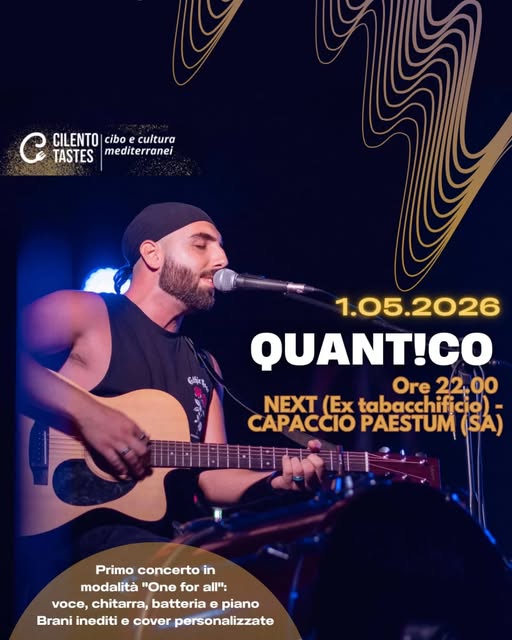 Locandina del concerto al Next di Capaccio Paestum